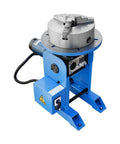 Heavy Duty Rotary Welding Positioner Turn Table With Smooth Variable Speed Control And Kickass Three Jaw Chuck For No Sweat Fabrication Built Like A Tank For Your Garage Setup with a 10 inch chuck.