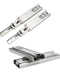 Heavy-Duty 5-Inch Soft Close Ball Bearing Drawer Slides 2 Pack, full extension side mount, galvanized steel construction
