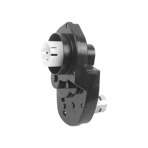 12V Ride On Gearbox With 30000 RPM Output for kids cars, 45W motor, black casing, white inner components