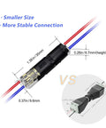 30 Pcs Double Wire Plug In Connectors 2 Pin For Low Voltage LED Strip Lights Quick Splice Connectors With Locking Buckle