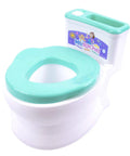 Interactive Toddler Potty Trainer Chair With Snappy Audio Clips And Upbeat Tunes, green training seat with removable bowl.