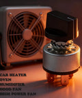 Two Pack Rotary Switch 4 Position 3 Speed Metal Fan Heater Speed Selector Switch 12A 250V with Female Terminals