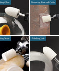 80 Pieces Wool Felt Buffing Wheel Set For Rotary Tool With 1 8th Inch Shank polishing glass, metal, stone, jade surfaces