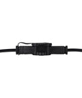 Close-up of Stage Boss Thirty Two Point Five Foot Heavy Duty Extension Cord With Sixteen Gauge Three Conductor, multi-outlet detail.