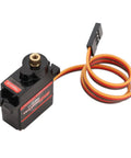 Lightweight 9G Servo Motor Kit With Heavy Duty Copper Gears Built For Nimble RC Cars Robots Helicopters And Planes, showing compact design and connector.