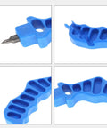Detailed view of 2-In-1 Drip Irrigation Hole Punch And Fitting Insertion Tool Kit with durable blue handle and precision tips
