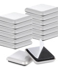 Heavy Duty Self Adhesive Furniture Sliders 12 Pack Quick Stick Eva Foam Moving Pads stacked with one showing adhesive backing.