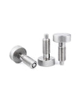 Top Shelf Premium Heavy Duty M10 Stainless Steel Spring Plungers With Textured Knurled Grip And Quick Release Locking System For Rock Solid Industrial Hardware Built Tough, showcasing various angles.