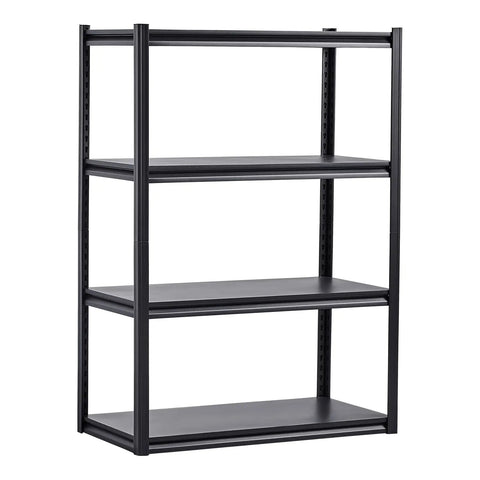 4 Tier Heavy Duty Storage Shelves With 2400 Lb Capacity Rock Solid Adjustable Metal Shelving Unit For Garage Warehouse Or Basement Built Like A Tank Steel Organize Your Space Hassle Free Black