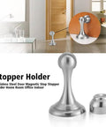 Magnetic Cabinet Door Stop Catch Wall Mounted Door Holder No Fuss With Strong Magnet Stainless Steel Indoor Use