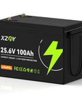 Compact 24V 100Ah LiFePO4 Battery With Built In 100A BMS And Low Temp Protection for trolling motors, RVs, campers