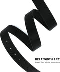 Reliable Daily Go To Womens Black Faux Leather Belt With Metallic Silver Buckle Adjustable Waist Strap For Denim Jeans And Flowy Dresses One Point Two Inch Width Dress Up Or Down Fits Like A Dream, showcasing supple construction and width.
