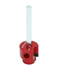 Close-up of red reamer from Go To Four Piece PVC Pipe Reamer Tool Set For Schedule 40 Plastic Pipes Fits 1/2 Inch Drill, 1 inch size.