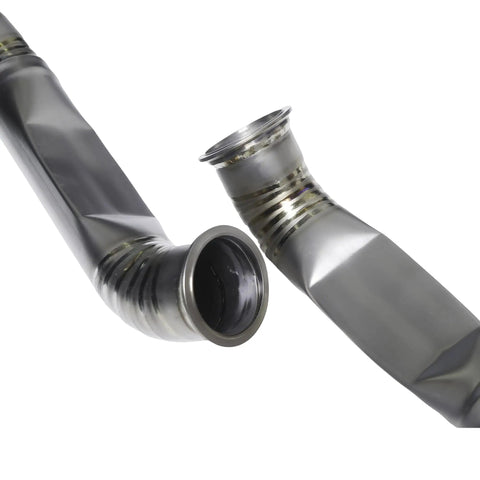Titanium Catback Exhaust System For Mercedes-Benz AMG GLE63S 4.0T 2024 And Up Rear Section Snap On Installation detail