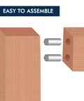 Illustration of 3/8 X 4 Inch Dowel Pin Alloy Steel Thru Hardened for real world use, showing easy assembly for wood joint alignment.
