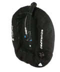 Donut Wing For Technical Scuba Diving With Inflator Hose And K Style BPI 40 Lbs 18 Kg Capacity Black Ultra Durable 1000D Cordura