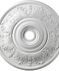 30 Inch White Finish Ceiling Medallion For Fans And Chandeliers Lightweight Yet Durable Decorative Trim Easy Install