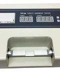 Tablet Hardness Tester With Printer Auto Load LED Readout 2 to 500 Newtons Hardness Range 20 Second Test Cycle Probe Travel 3 to 40 mm 100 Piece Batch Capacity on bench