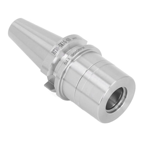 Heavy Duty BT30 CNC Collet Chuck Holder Forged From Top Grade 40Cr Steel, intricate non-slotted design for reduced vibration.