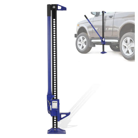 60 Inch High Lift Farm Jack 3 Ton Heavy Duty Utility Off Road Jack Ratcheting Bumper Lift near SUV