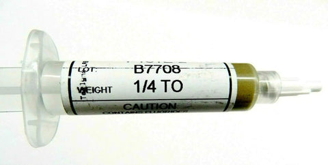 Silver Solder Paste For Jewelry Making And Fixes, E Soft To Hard, Easy To Use 1/4 Troy Ounce Syringe, 56 Percent To 75 Percent Silver Content, Made In USA