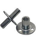 Straight Up Heavy Duty M12 Bedpost Connector Nuts For Furniture Assembly zinc plated iron fittings two angles
