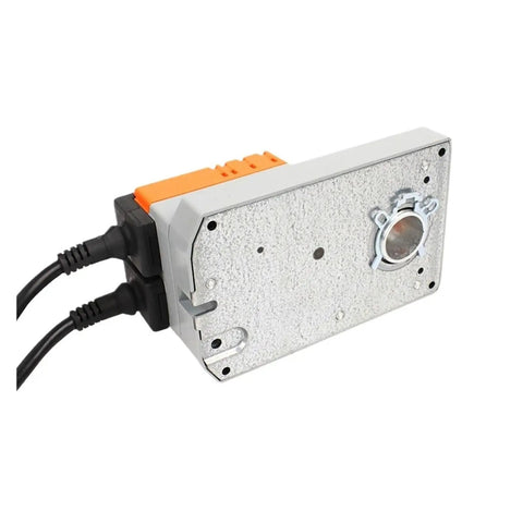 Heavy Duty Damper Actuator Built Tough And Ready For Action with wiring for airflow control in commercial buildings.