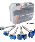 Top Rated Five Piece Forstner Bit Set Delivers Smooth As Butter Hole Boring For Dead Nuts Precise Woodworking Projects With Heavy Duty Hex Shank Fit For Cordless Drills And Bench Tools From 15 To 35 Millimeters in clear case.