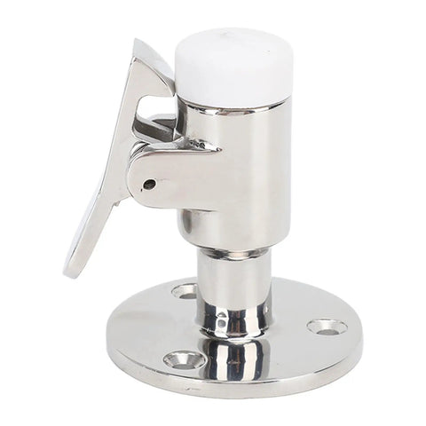 Heavy Duty 316 Stainless Steel Marine Door Stopper Catch Set For Ships And Yachts Rust Proof And Super Durable, sleek design with latch.