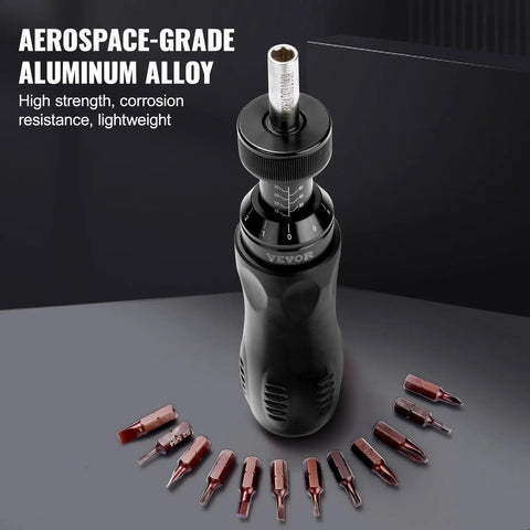 Pro Grade Torque Screwdriver With One Quarter Inch Drive Precise 10 To 70 Inch Pounds Adjustable Torque Laser Calibrated
