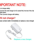 Charging instructions and white charger for High Capacity Portable Power Bank 155Wh Multi Voltage Output 24V DC 12V DC And 5V USB