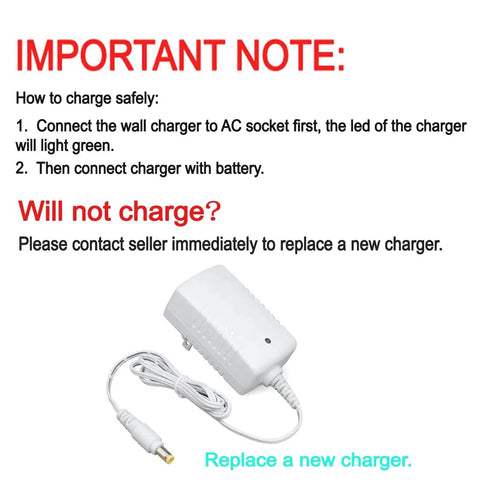 Charging instructions and white charger for High Capacity Portable Power Bank 155Wh Multi Voltage Output 24V DC 12V DC And 5V USB