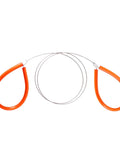 General Tools PVC pipe cable saw with orange handles and serrated steel cable, 24-inch.