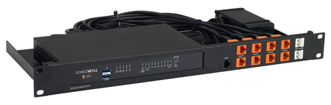 Straight Up Bulletproof TZ570 Network Security Appliance With Three Year Secure Upgrade Plus Advanced Edition License And Complete Rackmount Kit, showing rackmount design and ports.