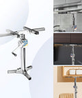 Heavy Duty Cabinet Lift Jack Tool 440 Lbs Capacity Adjustable Third Hand Support System premium rustproof steel support rod in use