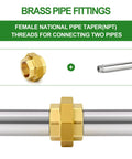 Heavy Duty Brass Union Fitting 1-1/2 Inch NPT Female To 1-1/2 Inch NPT Female Pipe Connector for plumbing systems