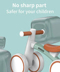 Toddler Balance Bike for 1 Year Old Baby Boys Girls First Birthday Gift No Pedal with smooth surfaces and no sharp parts.