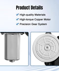 Product details of Front Passenger Or Rear Driver Side Power Window Motor For Corolla Camry 4Runner Tacoma Sienna Tundra Highlander Avalon 2003 Through 2021 742-609 Replacement Window Motor showing high-torque copper motor with precision gear system.