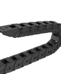 Open Type Drag Chain Cable Carrier With End Connectors R18 10x11mm Inner Size 1 Meter Plastic for CNC Routers, side view