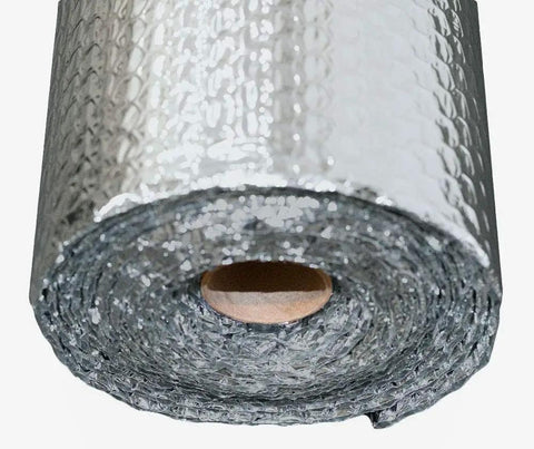 Roll of Double Bubble Reflective Foil Insulation 24 Inch By 10 Foot Roll Industrial Strength Commercial Grade No Tear Radiant Barrier Wrap