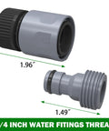 12 Piece 3/4 Inch Garden Hose Quick Connectors Kit With Male And Female Adapters for leak-free setup.