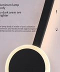 JGSYD Led Dimmable Wall Lamp with Remote Control Wall Lights 2700K-6500K Indoor Long Strip Wall Sconce Aluminum Acrylic Modern Strips Lights Hallway Stair Bar Living Room Bedroom,Black Square-80Cm close-up of aluminum lamp body.