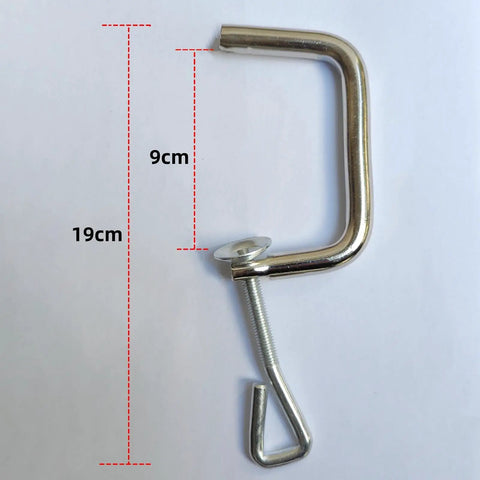 Two Pack Pasta Maker Clips Fixing Clips Replacement Handles Durable Stainless Steel Professional Clamp For Noodle Machine Repairing Parts And Tools Easy To Install Noodle Maker Accessory And Replacement Part, 19cm stainless steel clip with 9cm inner opening