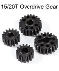 Heat Treated Steel Portal Overdrive Gear Set 15T And 20T for Axial 1 By 10 Capra F9 SCX10 III AR45 Portal Axle 36 Percent Overdrive