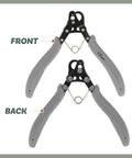 Front and back view of One Step Jewelry Looping Pliers For Perfect 1.5 mm Loops, Trim Wire Like A Pro, Works With 24 To 18 Gauge Craft Wire