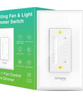 Smart Ceiling Fan Dimmer Switch With 4 Speed Fan Control And Light Dimmer Alexa And Google Assistant Compatible 2.4Ghz Only