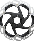 MT905 Disc Brake Rotor 6-Bolt Gray Black 180mm For Mountain Bikes - Ice Technologies Freeza For Heat Dissipation And Strong Stopping Power On Downhill Rides viewed close-up