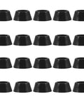 20 Pieces Rubber Furniture Leveling Feet With Stainless Steel Screws, Non Slip Soft Pads, noise reducing black pads