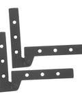 Two Pack Heavy Duty Pivot Hinge Hidden Door Hardware For Secret Doors Easy Install Kit in black metal for cabinets and home use