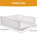 Straight Up Game Changer Plastic Drawer Storage Basket For Clothes Towels And Blankets A Real Slick Closet Organizer Bin 17.68x13.36 inches.